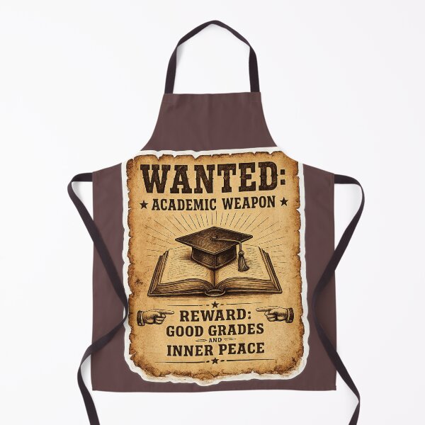 Item preview, Wanted Academic Weapon – Funny Wild West Vintage Poster Art | Outlaw Student Gift designed and sold by irfanshikh.