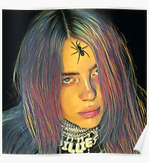 Billie Eilish Spider Crown Painting Poster