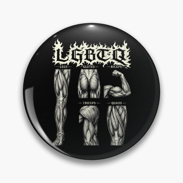 Item preview, LGBTQ Legs Glutes Biceps Triceps Quads Gym Lover Workout designed and sold by Patchina.