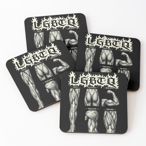 Item preview, LGBTQ Legs Glutes Biceps Triceps Quads Gym Lover Workout designed and sold by Patchina.