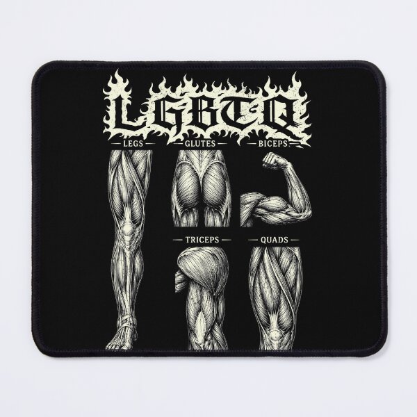 Item preview, LGBTQ Legs Glutes Biceps Triceps Quads Gym Lover Workout designed and sold by Patchina.