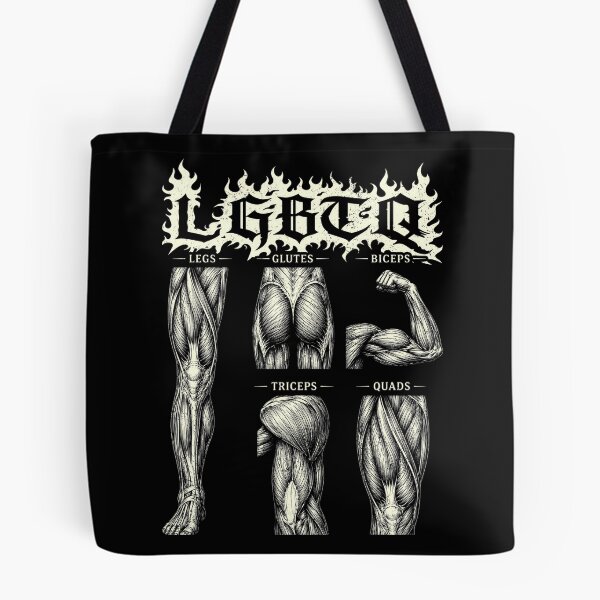 Item preview, LGBTQ Legs Glutes Biceps Triceps Quads Gym Lover Workout designed and sold by Patchina.