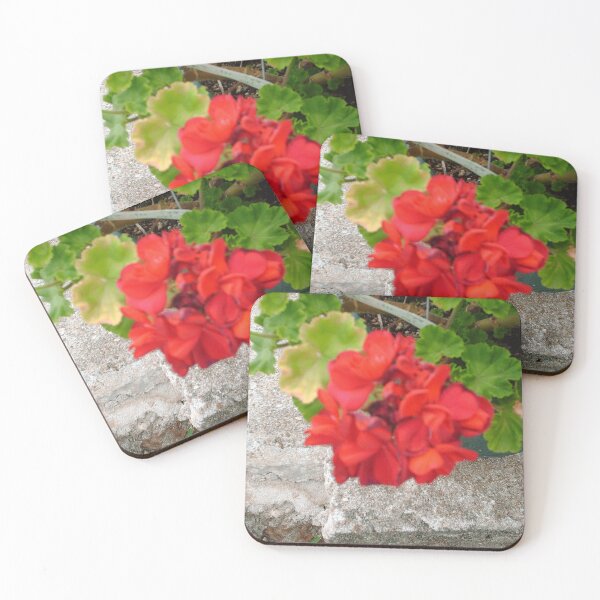 Item preview, Red Flower in Garden designed and sold by CreationLens.