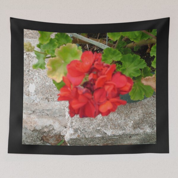 Item preview, Red Flower in Garden designed and sold by CreationLens.