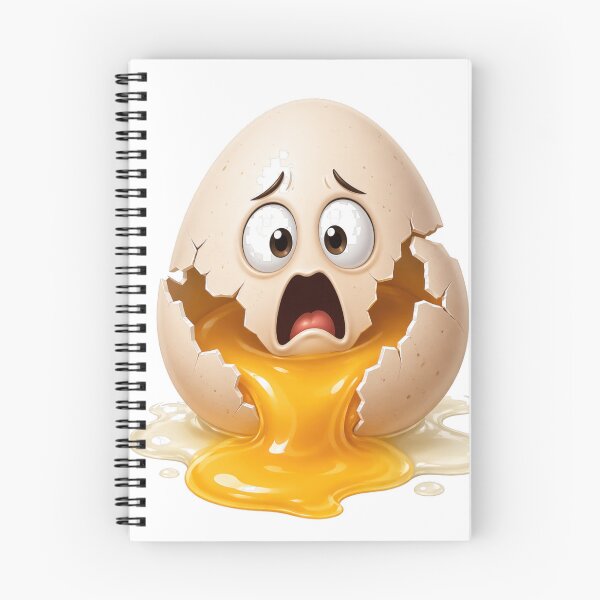 Item preview, Cracked Egg Shocked Face Yolk Spill designed and sold by jgvisualarts.