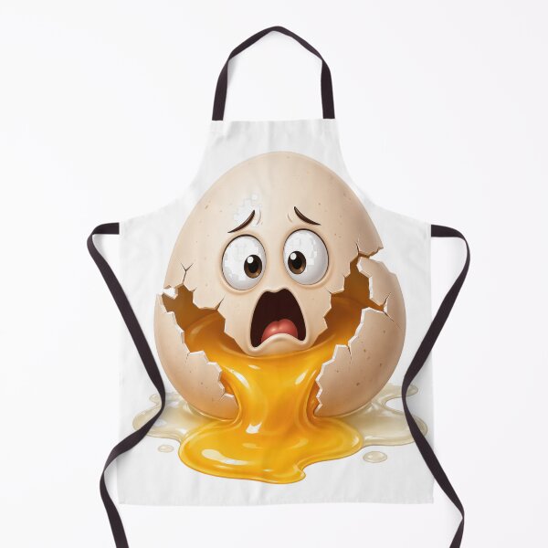 Item preview, Cracked Egg Shocked Face Yolk Spill designed and sold by jgvisualarts.
