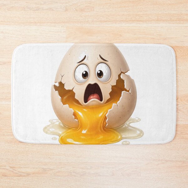 Item preview, Cracked Egg Shocked Face Yolk Spill designed and sold by jgvisualarts.