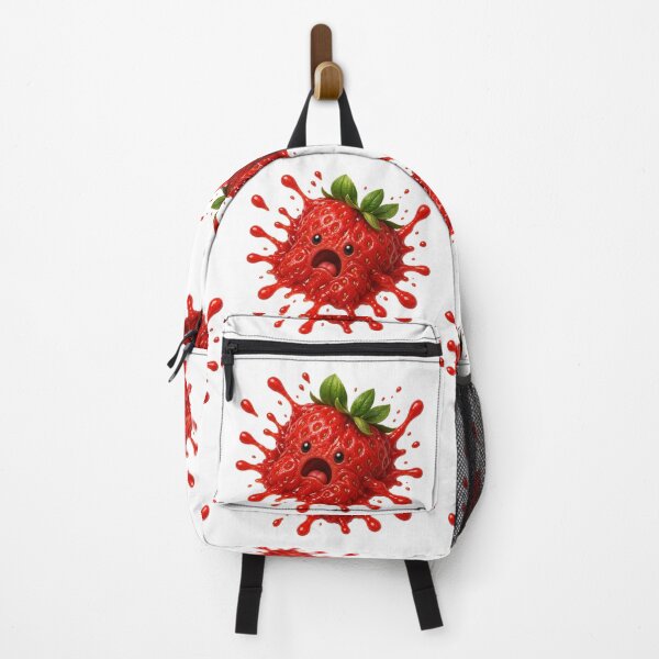 Item preview, Shocked Strawberry Splat Cute Kawaii Character designed and sold by jgvisualarts.