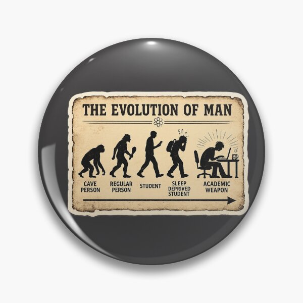 Item preview, Evolution of the Academic Weapon – Funny Science Student Art | Darwin Student Humor Gift designed and sold by irfanshikh.