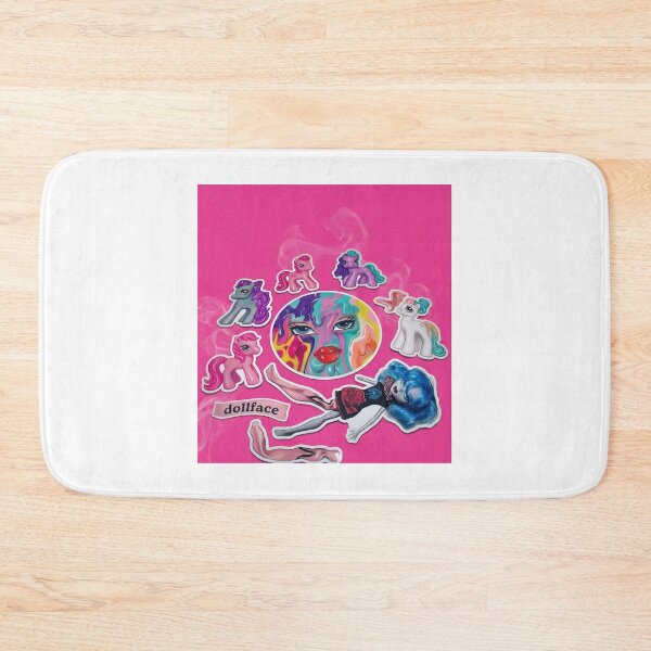 Item preview, "Dollface" Surreal Pink Collage Art & Stickers designed and sold by y2kponyclub.