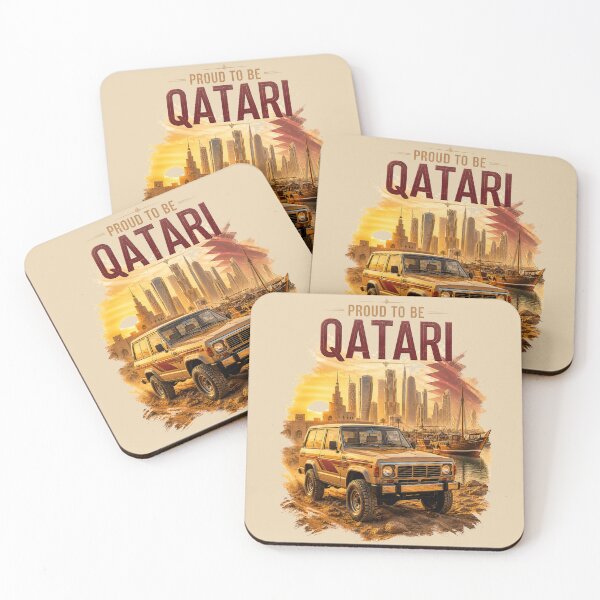 Item preview, Qatari Desert Classic Car Heritage Art designed and sold by Retro Arabica.