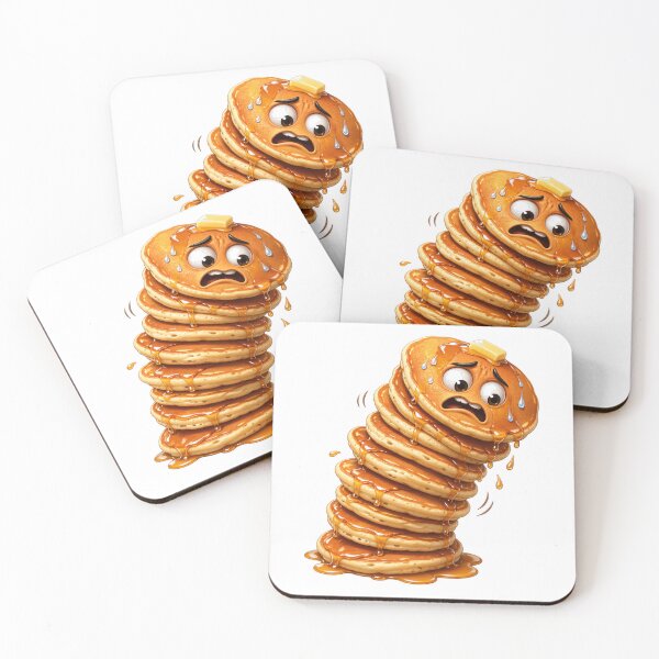 Item preview, Wobbly Pancake Stack Funny Cartoon designed and sold by jgvisualarts.