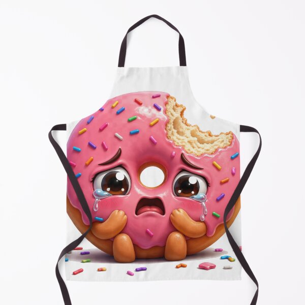 Item preview, Sad Crying Pink Donut with Sprinkles designed and sold by jgvisualarts.