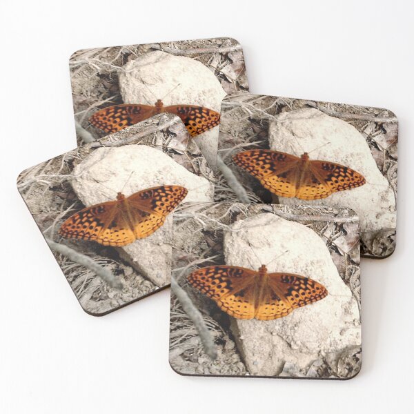 Item preview, Orange Butterfly on Rocky Ground designed and sold by CreationLens.