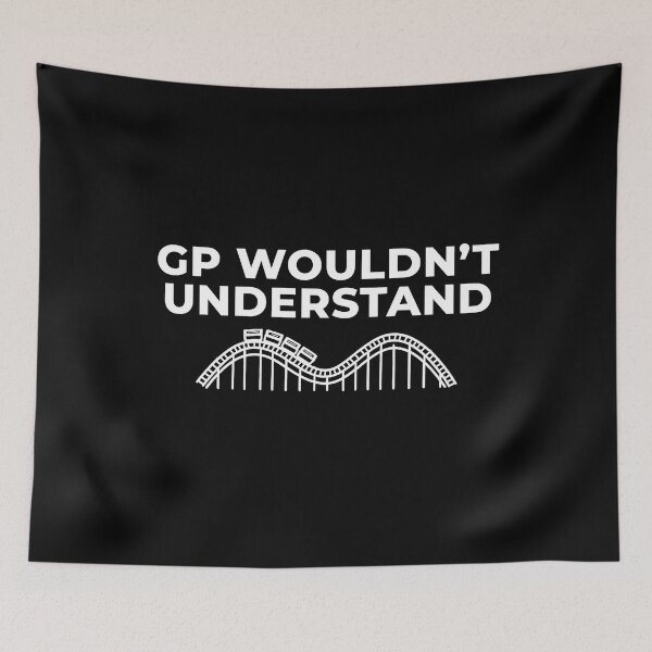 Item preview, GP Wouldn’t Understand – Minimalist Coaster Enthusiast Wave Design designed and sold by Coaster Culture Industries.