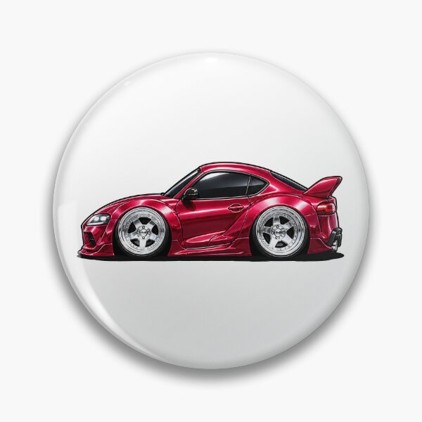 Item preview, Aggressive Chibi Sports Coupe – Widebody Stance Car Artwork designed and sold by LkmDsgn.