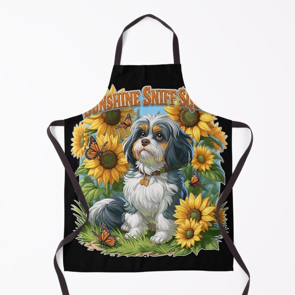 Item preview, Sunshine Sniff Squad Dog And Sunflowers designed and sold by Marcikart.