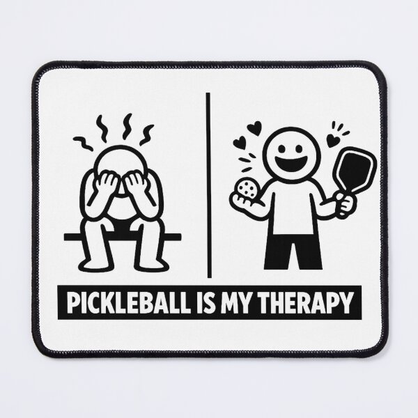 Item preview, Pickleball as Stress‑Relief Therapy Art designed and sold by Mindful56.