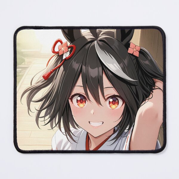 Item preview, Kitasan Black Uma Musume Shrine Maiden Cheerful Glow designed and sold by SuperTeamCanada.