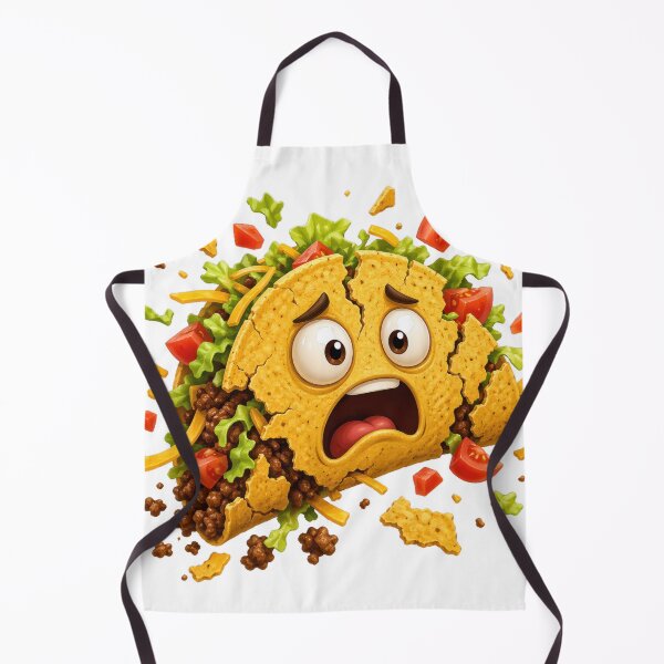 Item preview, Scared Taco Falling Apart Cartoon designed and sold by jgvisualarts.