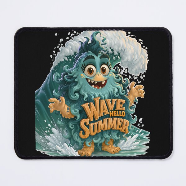 Item preview, Wave Hello Summer Cute Ocean Monster designed and sold by Marcikart.