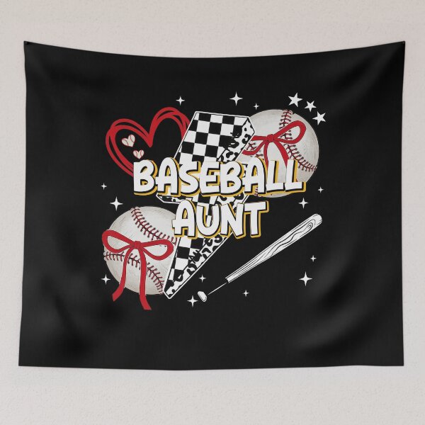 Artikelvorschau, Baseball Tante Schleife Schachbrettmuster Kokette Design entworfen und verkauft von KIROSALS.