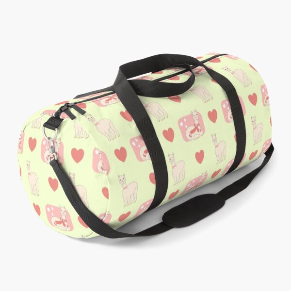 Item preview, Adorable Kawaii Alpaca and Hearts Seamless Pattern designed and sold by SulariTDsign.
