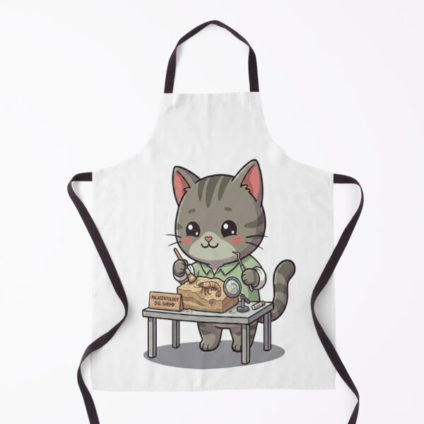 Item preview, Cute Grey Cat Paleontologist Scientist designed and sold by Ella_Sketch.