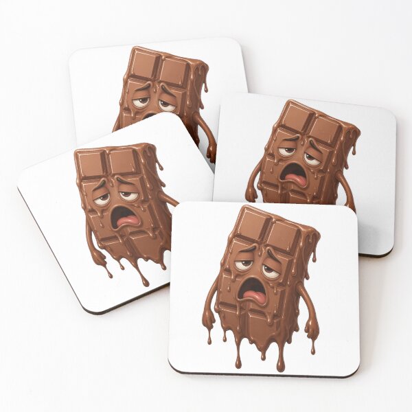Item preview, Sad Melting Chocolate Bar Character designed and sold by jgvisualarts.