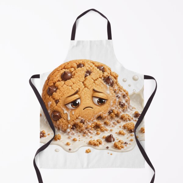 Item preview, Sad Chocolate Chip Cookie Splashing in Milk designed and sold by jgvisualarts.