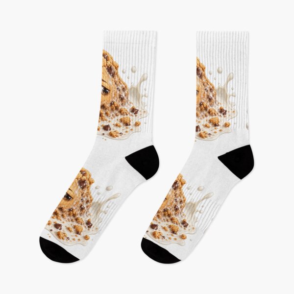 Item preview, Sad Chocolate Chip Cookie Splashing in Milk designed and sold by jgvisualarts.