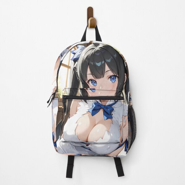 Item preview, Hestia DanMachi Blue Bow Window Waifu designed and sold by SuperTeamCanada.
