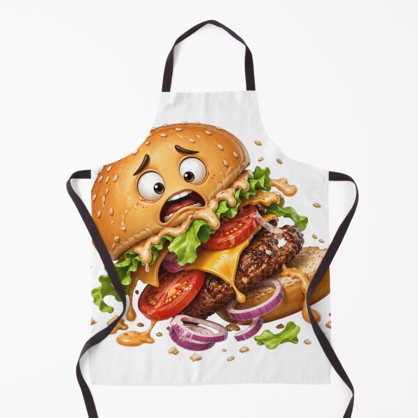 Item preview, Scared Burger Cartoon Character designed and sold by jgvisualarts.