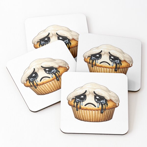 Item preview, Sad Crying Muffin Dark Drip Art designed and sold by jgvisualarts.