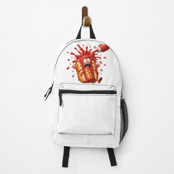 Item preview, Ketchup Splat Hot Dog Cartoon designed and sold by jgvisualarts.