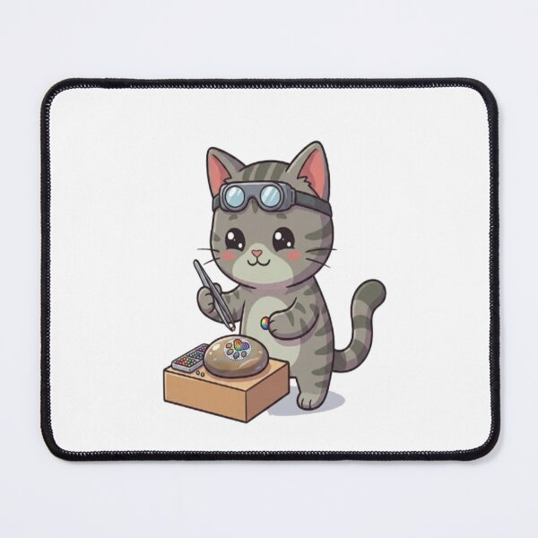 Item preview, Cute Grey Cat Jewelry Artisan designed and sold by Ella_Sketch.