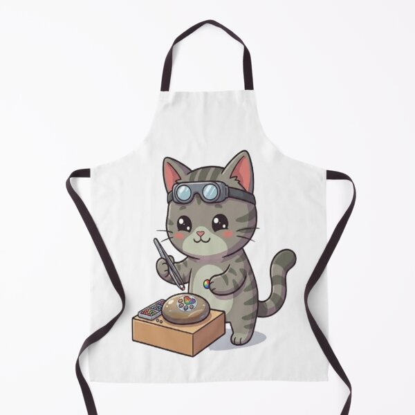 Item preview, Cute Grey Cat Jewelry Artisan designed and sold by Ella_Sketch.