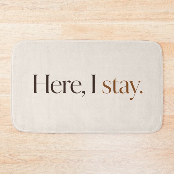 Item preview, Here, I Stay – Minimal Inner Peace & Intentional Living Quote Design designed and sold by Irene Catchmind.