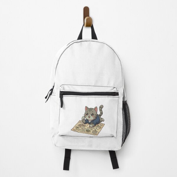 Item preview, Cute Grey Cat Cartographer Map designed and sold by Ella_Sketch.