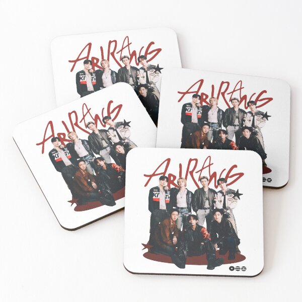 Item preview, BTS Arirang Group Poster Red Accent designed and sold by moamaxshop.