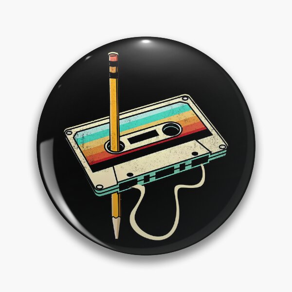 Item preview, Tape Cassette and a pencil 70's 80's and 90's Vintage for Gift designed and sold by FernaRoje.