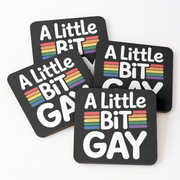 Item preview, A Little Bit Gay Funny LGBTQ+ Pride Quote designed and sold by Say It With Ink.