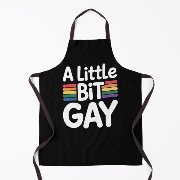 Item preview, A Little Bit Gay Funny LGBTQ+ Pride Quote designed and sold by Say It With Ink.