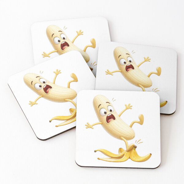 Item preview, Funny Banana Slipping on Banana Peel designed and sold by jgvisualarts.