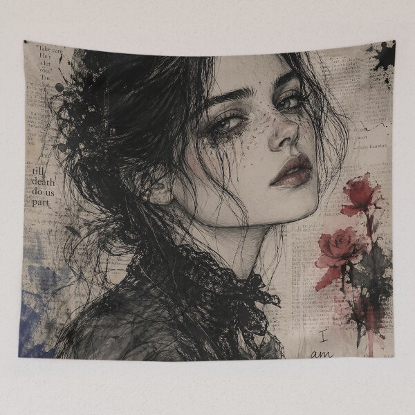 Item preview, Eternal Obsession – Gothic Portrait Inspired by Wuthering Heights designed and sold by lbm68.