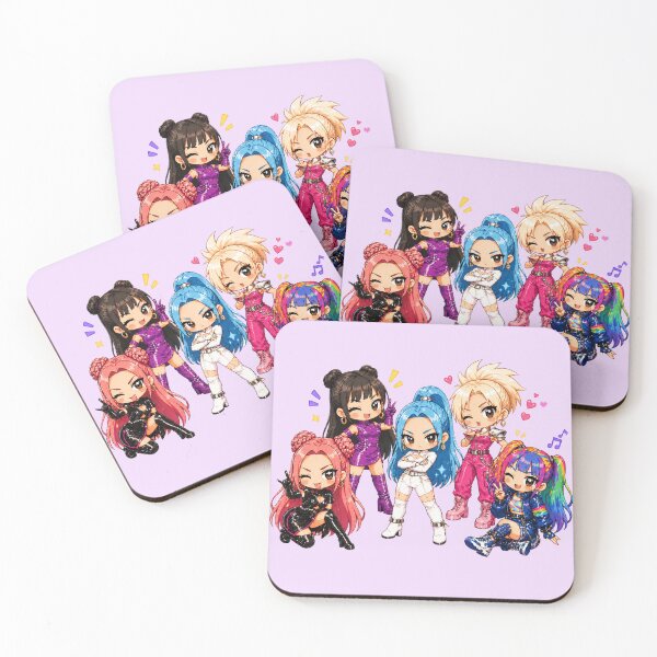 Item preview, Éthos Chibi Anime Girl Group – Kawaii Idol Characters by Kikabum designed and sold by KIKABUM.