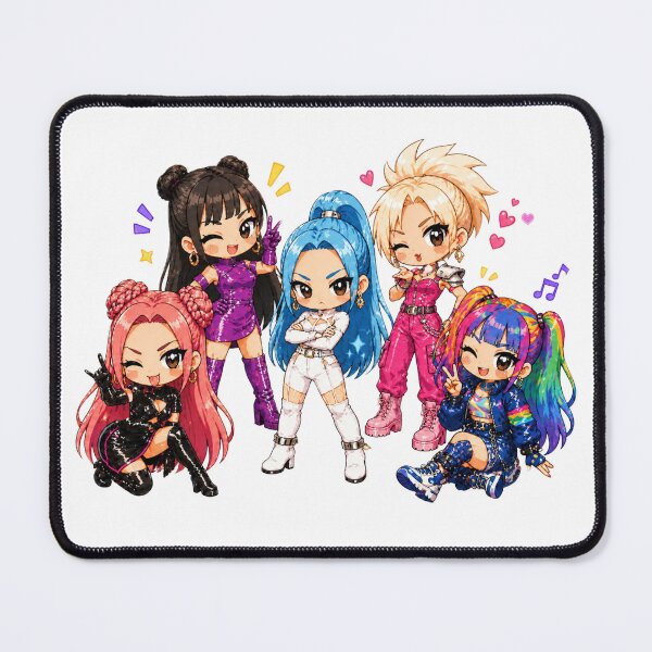 Item preview, Éthos Chibi Anime Girl Group – Kawaii Idol Characters by Kikabum designed and sold by KIKABUM.