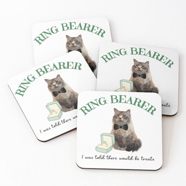 Item preview, Green Ring Bearer Cat designed and sold by Bevybites.