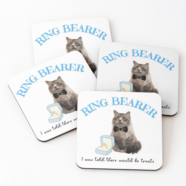 Item preview, Blue Ring Bearer Cat designed and sold by Bevybites.