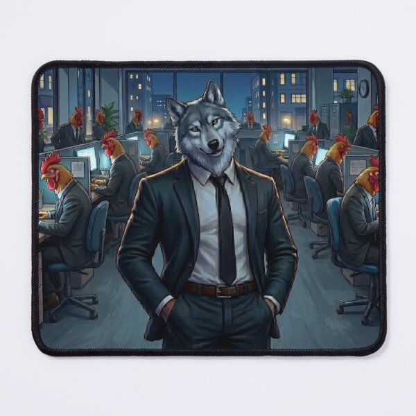 Item preview, Alpha wolf – At Work Wolf Graphic designed and sold by ArtyLify.